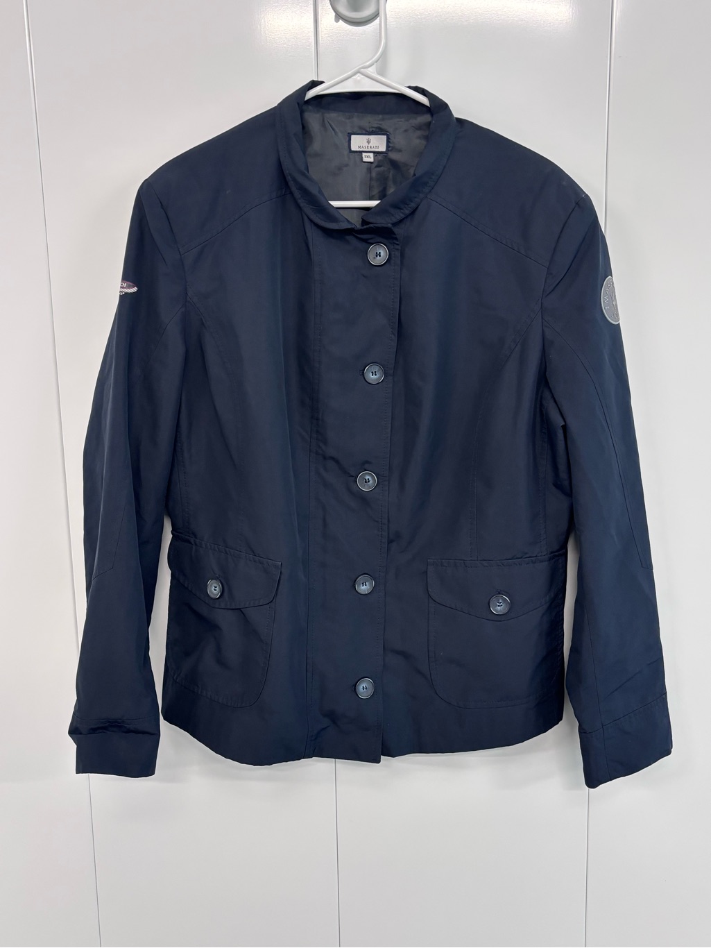 Maserati 100th Anniversary Jacket Woman&acirc;s 3xl Navy Blue Pebble Beach Concours